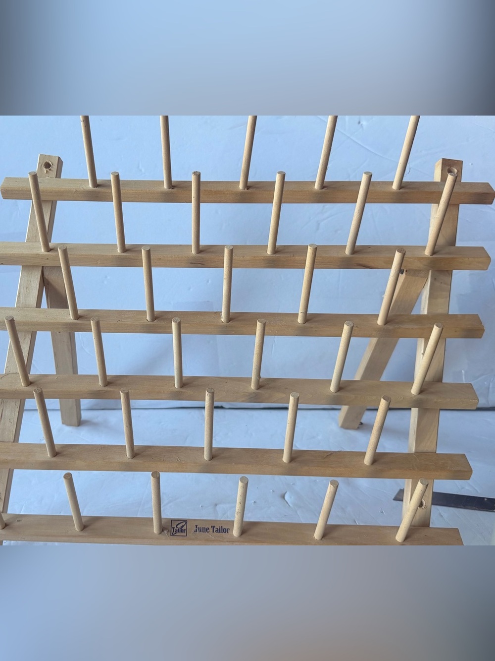 Natural Wood Multi-Peg Wall Rack - Picture 7 of 7